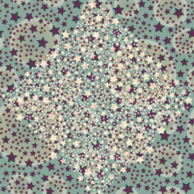 soyut geometrik renkli seamless modeli yıldız ile. Vektör çizim 