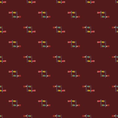 Yusufçuk seamless modeli. Vektör çizimler.