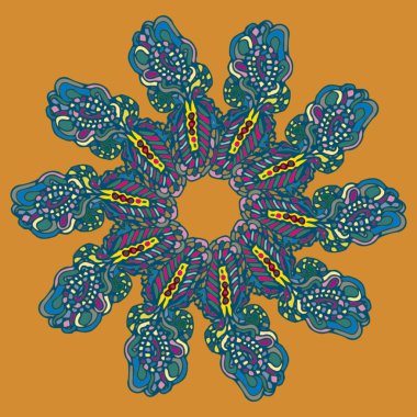 Stil zentangle yeni simetrik mandala doodle ile sanat esin kaynağı oldu. Duvar kağıdı, desen dolgularını, web sayfaları, yüzey dokuları için dekoratif nesne-ebilmek var olmak kullanılmış.