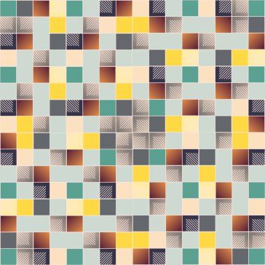 küpleri ve kareler arka plan tasarlamak vektör çizim