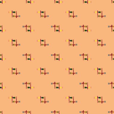 Yusufçuk seamless modeli. Vektör çizimler.