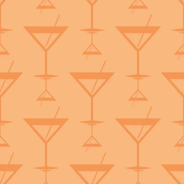 Modèle Cocktails Tropicaux Illustration Vectorielle Transparente Colorée — Image vectorielle