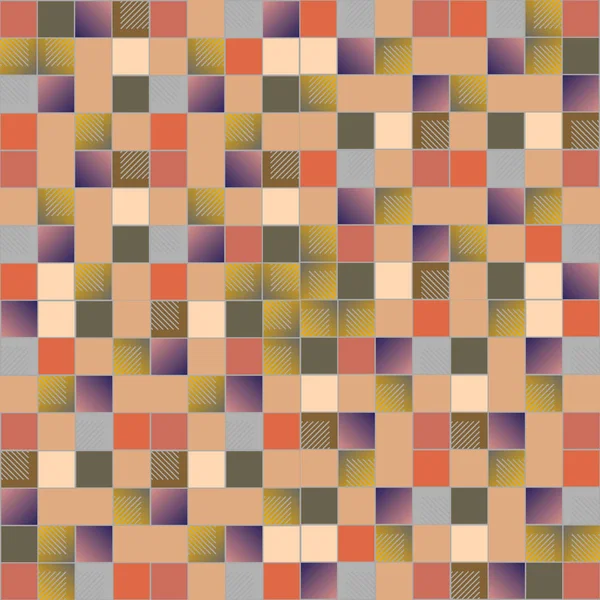 五颜六色的像素 立方体和正方形背景的向量例证 — 图库矢量图片