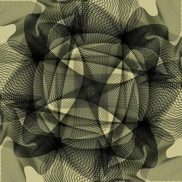 Abstracte Textuur Geometrische Entanglement Patroon Voor Achtergrond — Stockvector