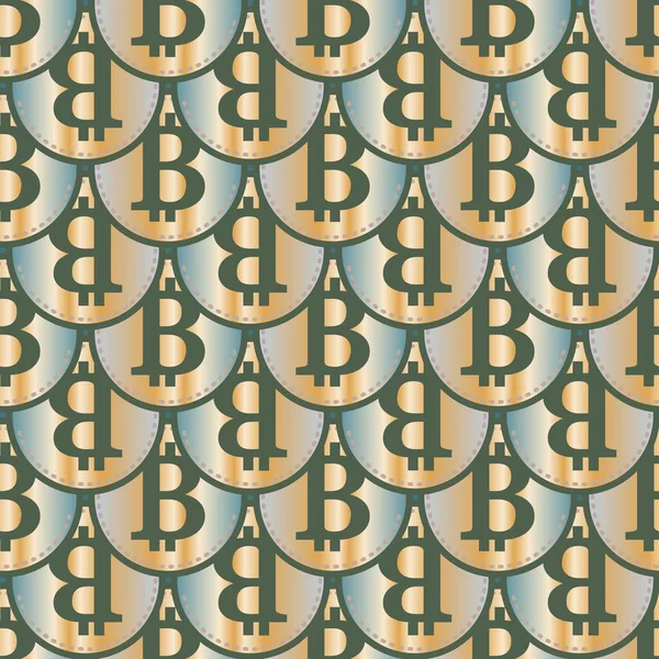 Renkli bitcoins işaretleri ile mali seamless modeli