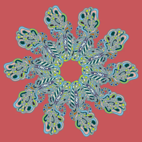 Stil zentangle yeni simetrik mandala doodle ile sanat esin kaynağı oldu. Duvar kağıdı, desen dolgularını, web sayfaları, yüzey dokuları için dekoratif nesne-ebilmek var olmak kullanılmış.