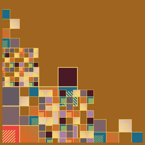 Pixels Gráficos Abstratos Coloridos Ilustração Vetorial Cubos Quadrados — Vetor de Stock