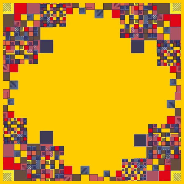 küpleri ve kareler arka plan tasarlamak vektör çizim