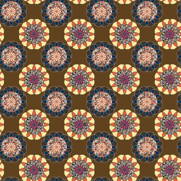  soyut çiçek geometrik Dikişsiz desen arka planı için