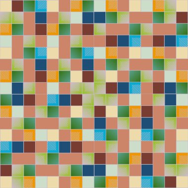 geometrik küpleri ve kareler arka plan tasarlamak vektör çizim