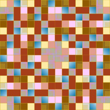 geometrik küpleri ve kareler arka plan tasarlamak vektör çizim