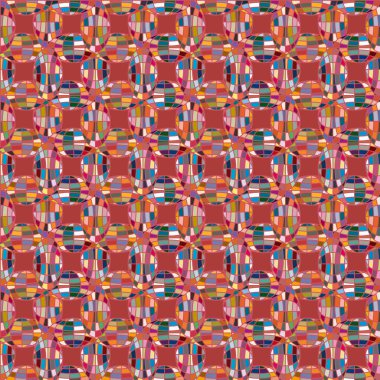 Soyut kaleydoskop desen renkli mozaik küre ile