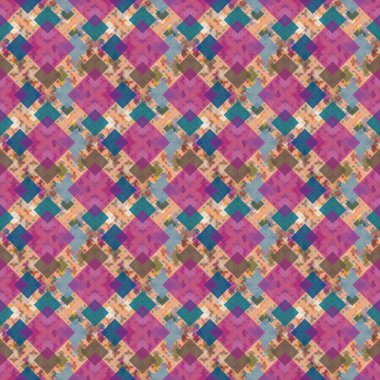 Soyut Dikişsiz renkli desen, vektör çizim