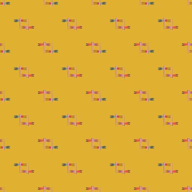 Yusufçuk seamless modeli. Vektör çizimler.