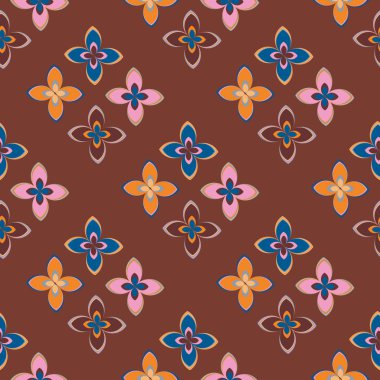  soyut çiçek geometrik Dikişsiz desen arka planı için