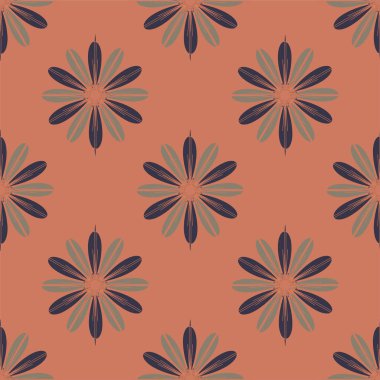  arka plan için çiçekli soyut geometrik seamless modeli