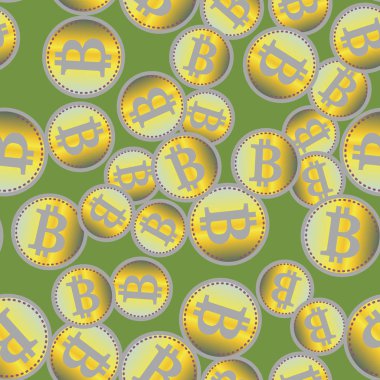 kesintisiz iş zemin bitcoins para ile desenli