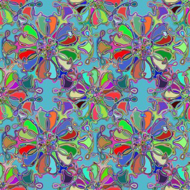 Soyut kaleydoskop renkli Dikişsiz desen arka planı için. 