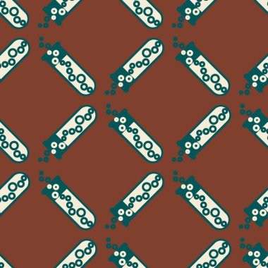 Kimya test tüpleri parlak arka plan üzerinde. Seamless modeli.