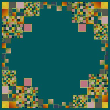geometrik küpleri ve kareler arka plan tasarlamak vektör çizim