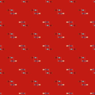 Yusufçuk seamless modeli. Vektör çizimler.