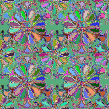 Soyut kaleydoskop renkli Dikişsiz desen arka planı için. 