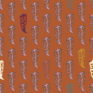 Memphis tarzı zemin ağaç yaprakları 