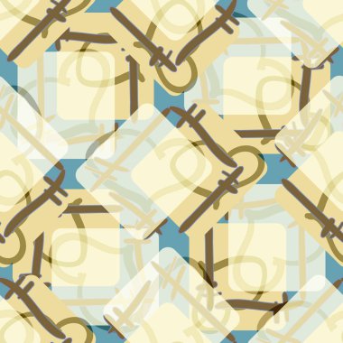 Soyut kalpleri arka plan için seamless modeli doodle