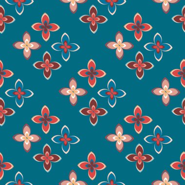  soyut çiçek geometrik Dikişsiz desen arka planı için