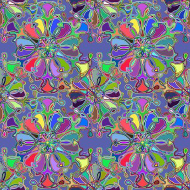 Soyut kaleydoskop renkli Dikişsiz desen arka planı için. 