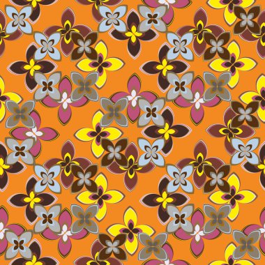  soyut çiçek geometrik Dikişsiz desen arka planı için