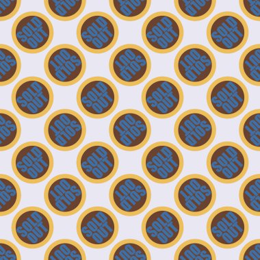 Dikişsiz desen, vektör çizim sattı