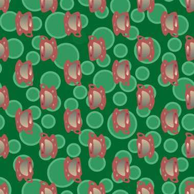 Bardak kahve veya çay arka plan seamless modeli üzerinde noktalı.