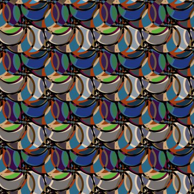 soyut geometrik renk desenli vektör çizimi