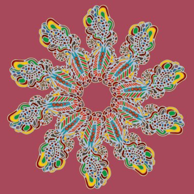 Stil zentangle yeni simetrik mandala doodle ile sanat esin kaynağı oldu. Duvar kağıdı, desen dolgularını, web sayfaları, yüzey dokuları için dekoratif nesne-ebilmek var olmak kullanılmış.