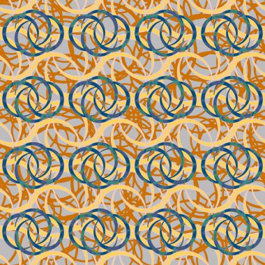 Daireler için arka plan ile Seamless modeli. vektör çizim