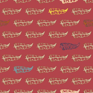 Memphis tarzı zemin ağaç yaprakları 