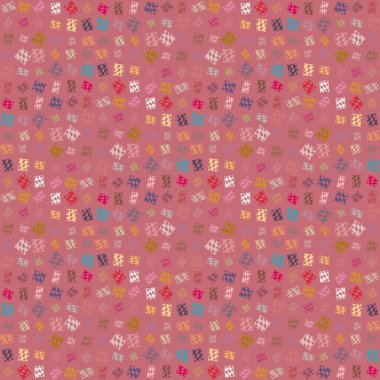 soyut geometrik renkli Dikişsiz desen arka plan için vektör çizim