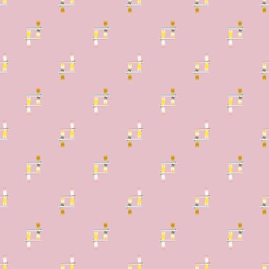 Yusufçuk seamless modeli. Vektör çizimler.