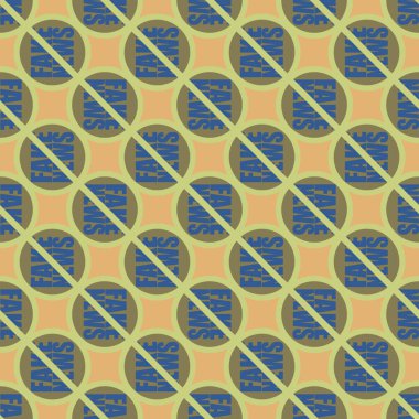 Logo sahte haberlerle kavramsal seamless modeli. İnsanlığın küresel sorunlar. Vektör çizim