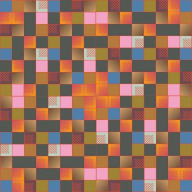 geometrik küpleri ve kareler arka plan tasarlamak vektör çizim