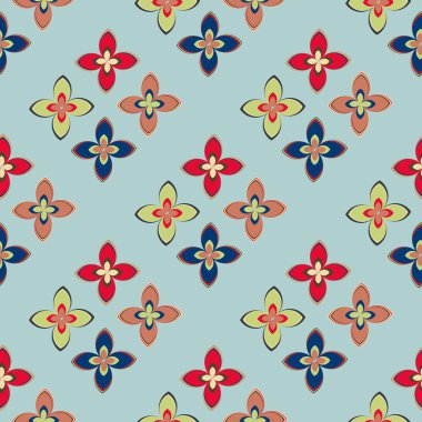  soyut çiçek geometrik Dikişsiz desen arka planı için