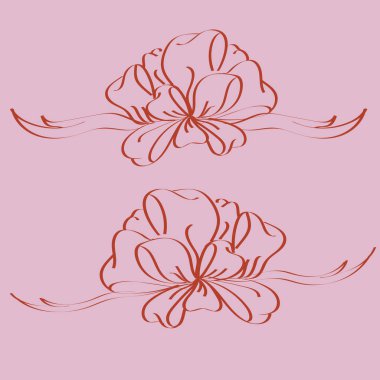 Yay ve şerit vektör karikatür çizimi