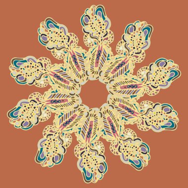 Stil zentangle yeni simetrik mandala doodle ile sanat esin kaynağı oldu. Duvar kağıdı, desen dolgularını, web sayfaları, yüzey dokuları için dekoratif nesne-ebilmek var olmak kullanılmış.