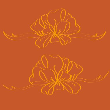 Yay ve şerit vektör karikatür çizimi