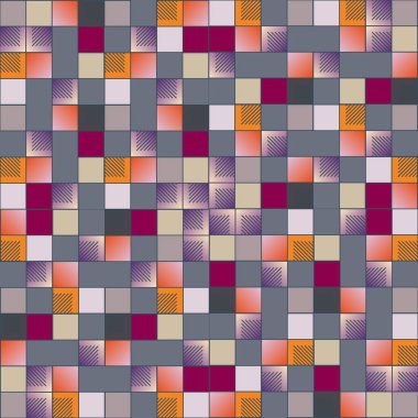 geometrik küpleri ve kareler arka plan tasarlamak vektör çizim