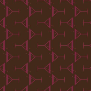 Tropik kokteyller desen, renkli kesintisiz vektör çizim