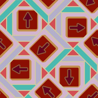 Kot düğmeleri Dikişsiz desen vektör çizim ile 