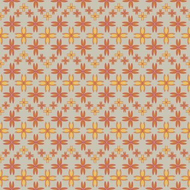 Çiçekler, vektör çizim ile çok renkli geometrik seamless modeli 