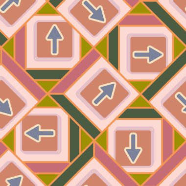 Kot düğmeleri Dikişsiz desen vektör çizim ile 